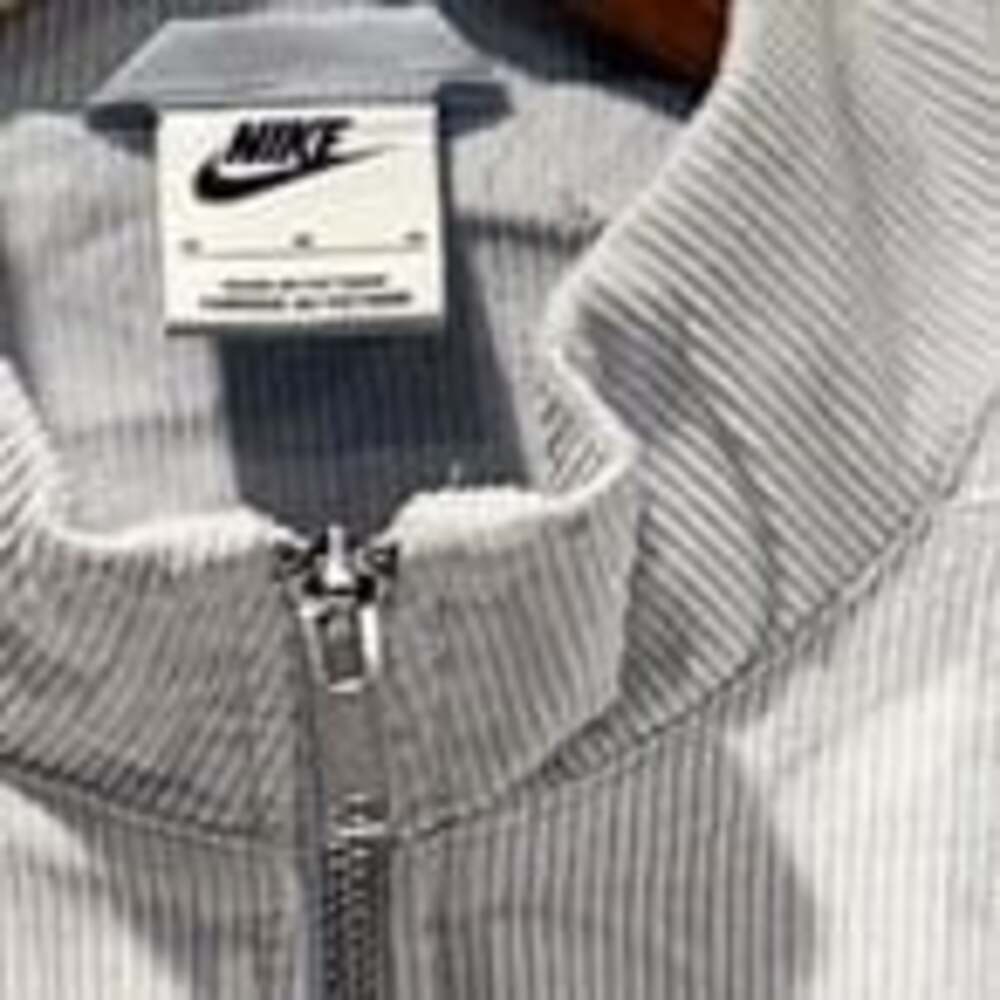 Nike Women's Blue Corduroy Fleece (DQ6928-043) Full-Zip Jacket New Retail